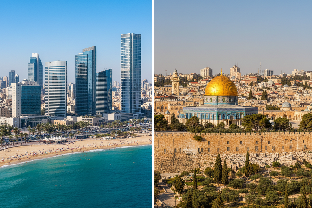 Tel Aviv vs Jerusalem: Two Cities, One Country, a Thousand Years Apart