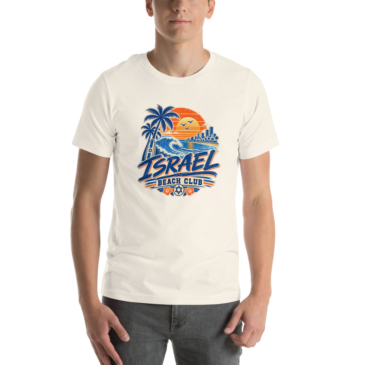Tel Aviv Beach Club T-Shirt — Vintage White