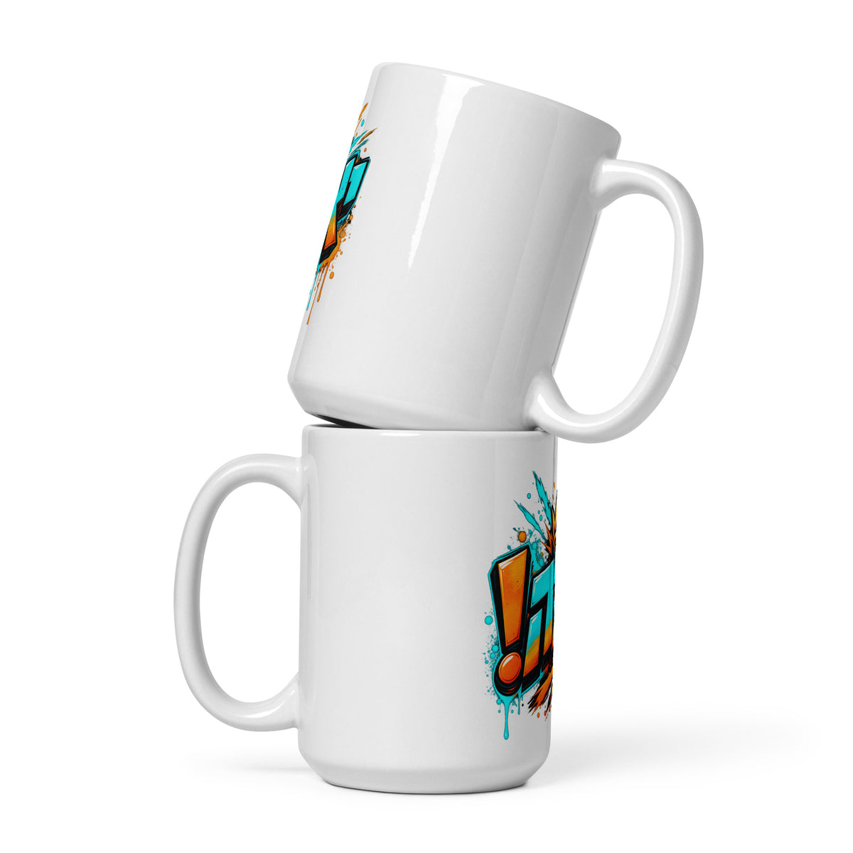 Yalla Hebrew Mug — 15oz White Glossy